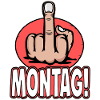 Middle Finger Stinky Finger Monday Design