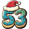 53 Number Biscuit Christmas
