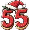 55 Number Cookie Christmas
