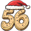 56 Number Cookie Christmas