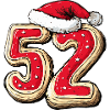 52 Number Cookie Christmas