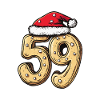 59 Number Biscuit Christmas