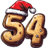 54 Number Cookie Christmas