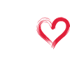 Heartbeat line with red heart