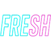 Chemise typographique NEON FRESH