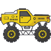 Cartoon monster truck