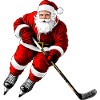 Weihnachten Eishockeyspieler