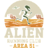 Hauska alue 51 Alien UFO Juoksujuoksija