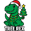 Tree Rex Christmas Kids Shirt Family