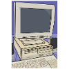 Retro-Computer-Desktop-Einrichtung