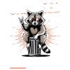 Funny Raccoon