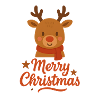Deer Rudolph Merry Christmas sweet