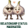 Garlic Relationship Status Marinated Cartoon