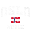 Oslo Norge Distressed Flag Tee