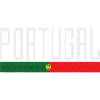 Portugal Flag Typography