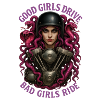 Bad Girls Ride – Pink Dreadlock Mechanic