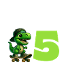 I'm already 5 Birthday Dino