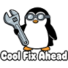 Penguin mechanic with wrench