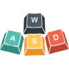 WASD Clavier Funny Gaming Gift Gamer