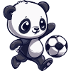 Panda Soccer Dessin animé