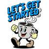 Let's Get Started Coffee Mug