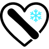 Snowboard Heart Mountain Snow Winter