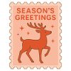 Season's Greetings Reindeer Holiday Cheer
