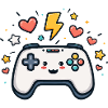 Kawaii Game Controller Sparkling