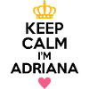 Keep Calm Adriana Heart