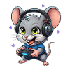 Gaming Mouse with Headphones Gamer Gift