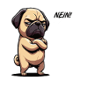 Nein Mops Möpse Mopsbesitzer Mopsliebhaber Mopsfan