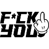 Middle finger F_ck You
