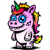 Glowing Unicorn Monster