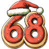68 Number Biscuit Christmas