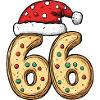 66 Number Biscuit Christmas