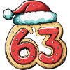 63 Number Biscuit Christmas
