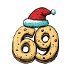 69 Number Cookie Christmas