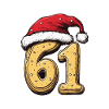 61 Number Cookie Christmas