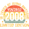 Vintage 2008 Limited Edition 18-årig fødselsdag