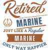 Retired marine only way happier