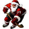 Weihnachten Eishockeyspieler