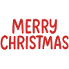 Merry Christmas Red Lettering