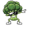 Broccoli Cool Dancer with Glasses