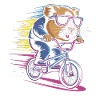 Raging hamster cyclist