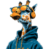 Giraffe Hoodie Sunglasses