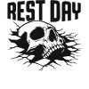 Rest Day Skull Graphic Tee
