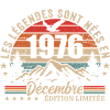 Retro December 1976 - 49th Anniversary Gift