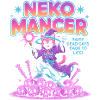 Nekomancer- Funny Halloween Cat T-Shirt