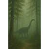 Nebelwald Dino im Urwald