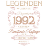 33rd Birthday Legend December 1992